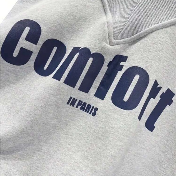 comfortable gray lazy loungy street oversized baggy cozy comfy sweater t… - Picture 4 of 5